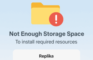 (Fixed) Not Enough Storage Space To Install Required Resources – Replika App